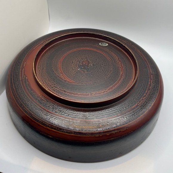 Vintage Mid-Century Marusei Art Japanese Lacquerware Tea Serving tray/bowl - Picture 8 of 8